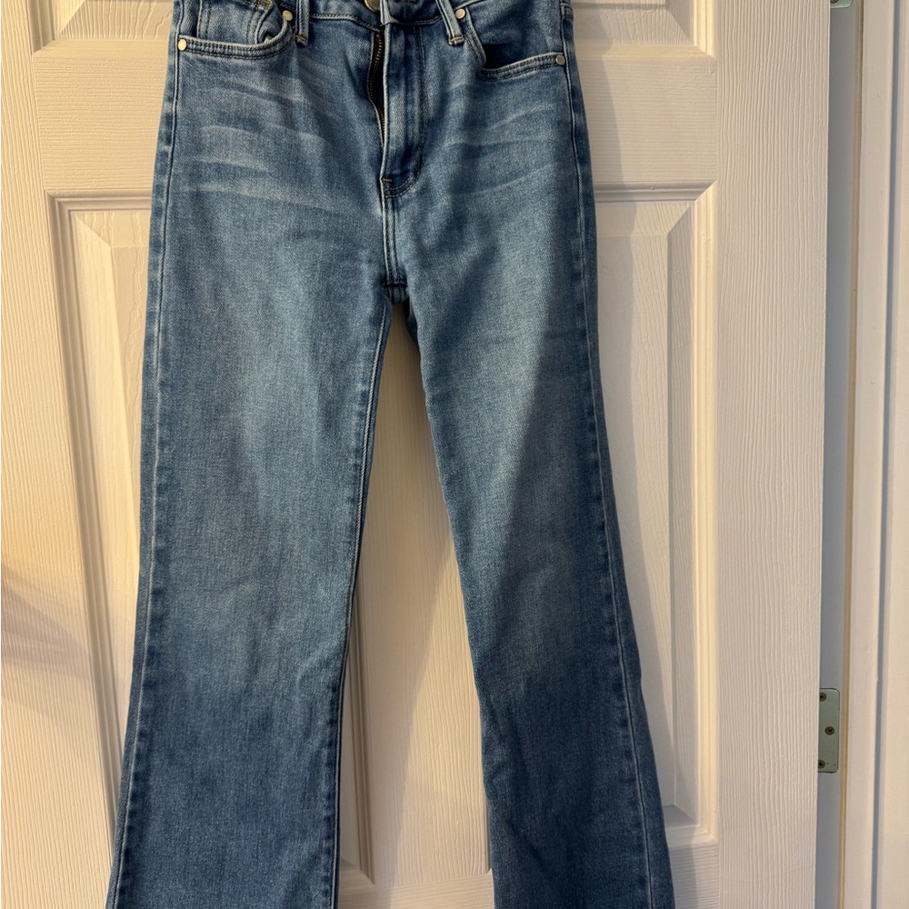 Just Black Blue Flare Wide Leg Jeans